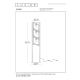 Lampa podłogowa 3xE27 black LUUK 00726/03/30 Lucide